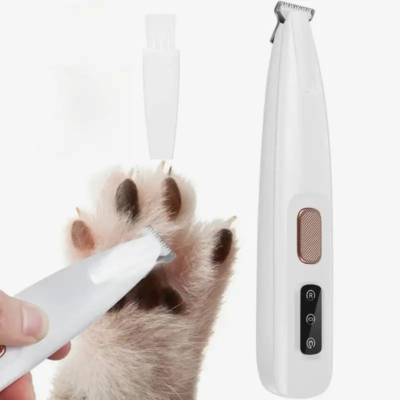 Pawsitive Waterproof Rechargeable Pet Shaver with LED Light, Low-Noise Clipper for Dogs & Cats